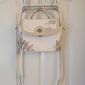 Floral Cream Handbag